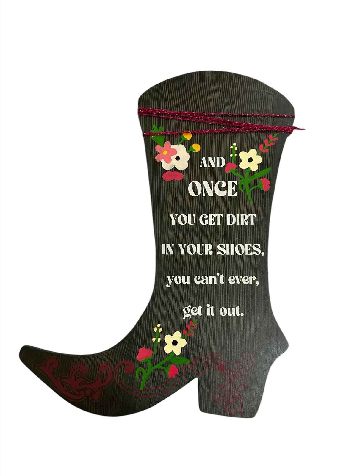 Rustic Cowboy Boot Wall Frame