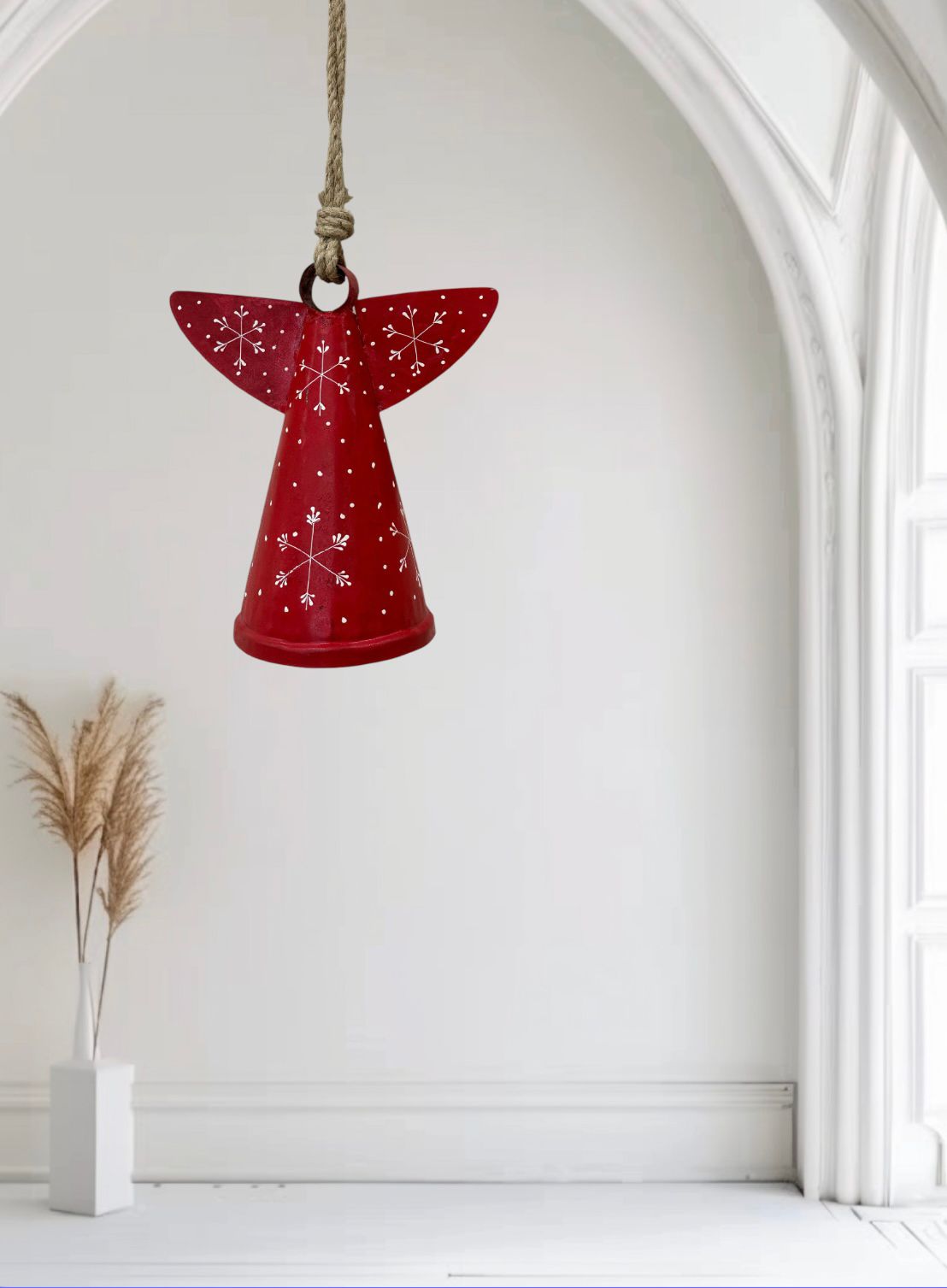 RUSTIC HANDCRAFTED LUNA ANGEL BELL