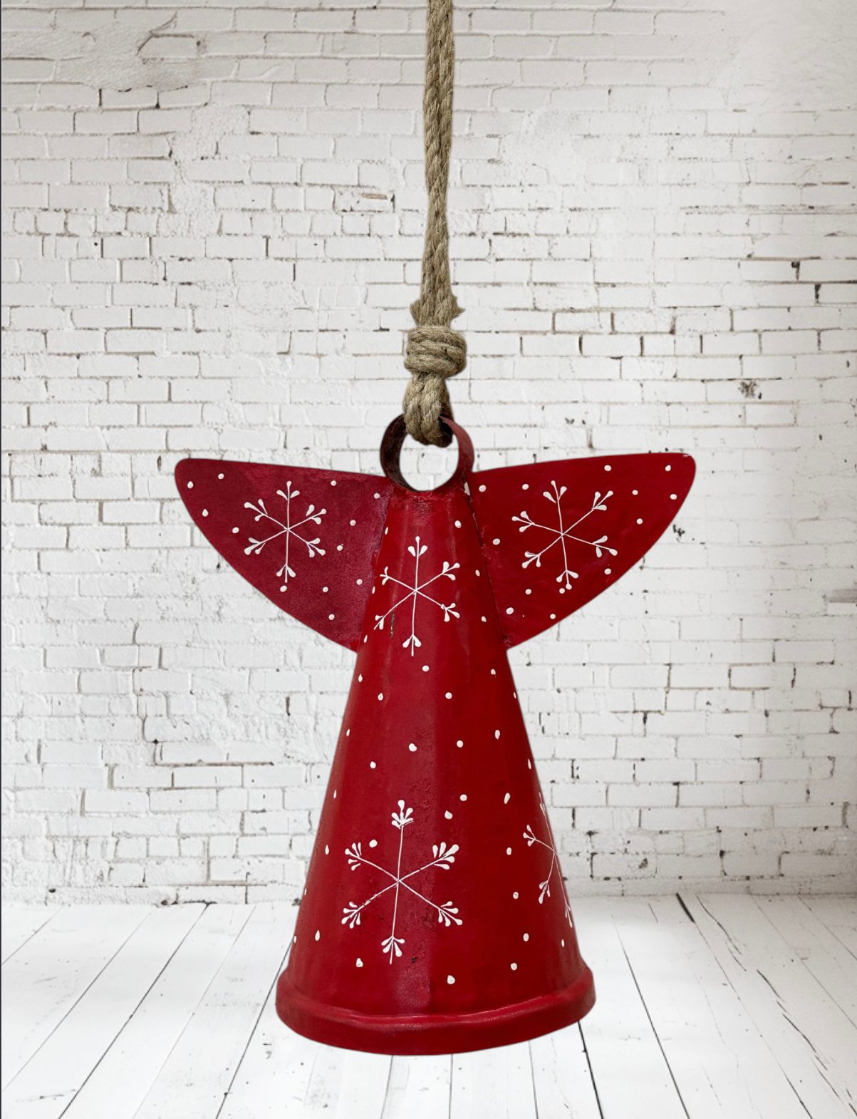 RUSTIC HANDCRAFTED LUNA ANGEL BELL